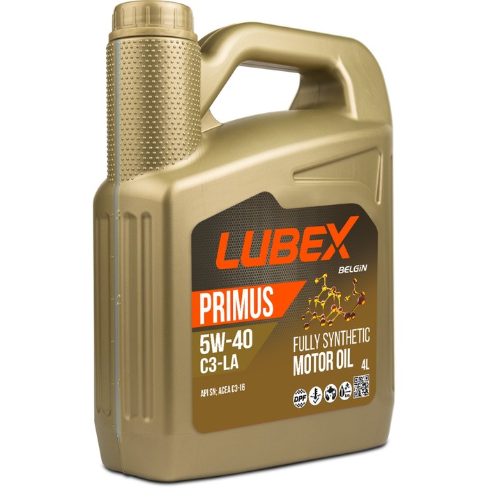 Масло моторное LUBEX PRIMUS C3-LA 5W-40 SN C3, синтетическое, 4 л