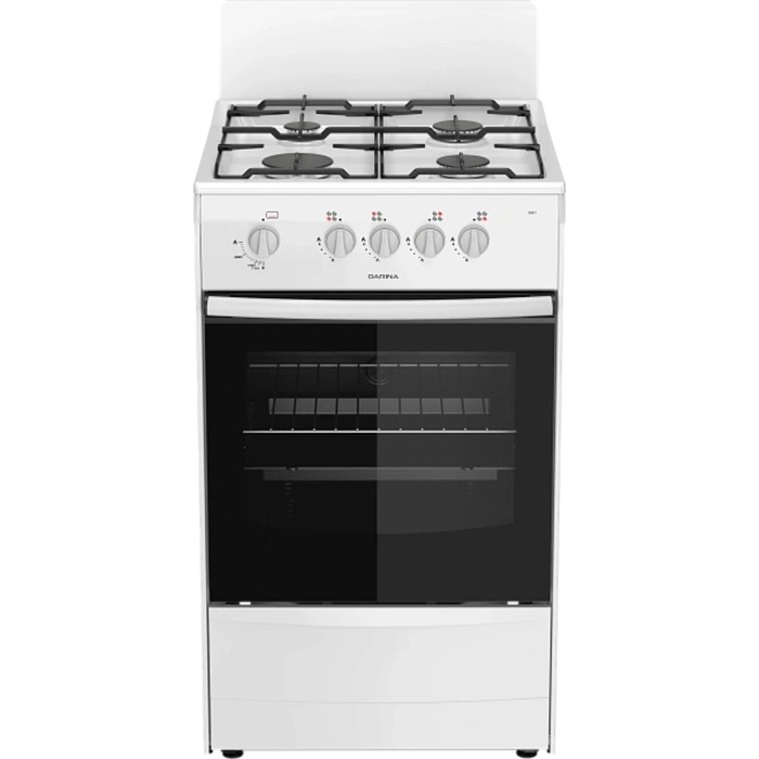 

Плита Darina A 3001 W, газовая, 4 конфорки, 50 л, газовая духовка, белая