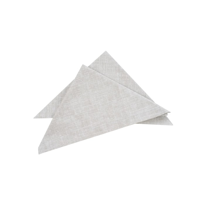

Набор салфеток сервировочных Linen grey, размер 40х40 см, серый, 2 шт