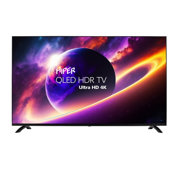 Телевизор HIPER QL50UD700AD, 50, 3840x2160,DVB-T2/C/S2,HDMI 3, USB 2, Smart TV, графитовый
