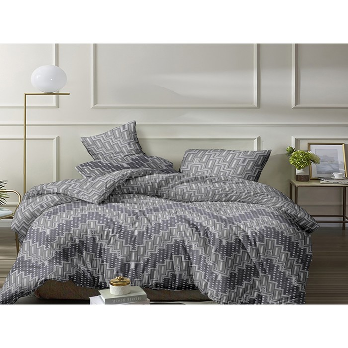 

Постельное бельё евро с простынёй на резинке, размер 180x200x20 см, 200x220 см, 70x70 см - 2 шт