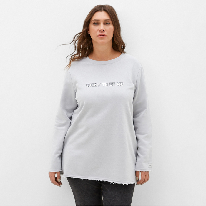 

Свитшот женский MIST Cozy style, серый, размер 54