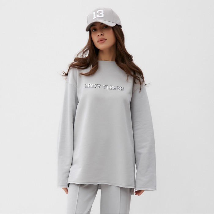 

Свитшот женский MIST Cozy style, серый, размер 42