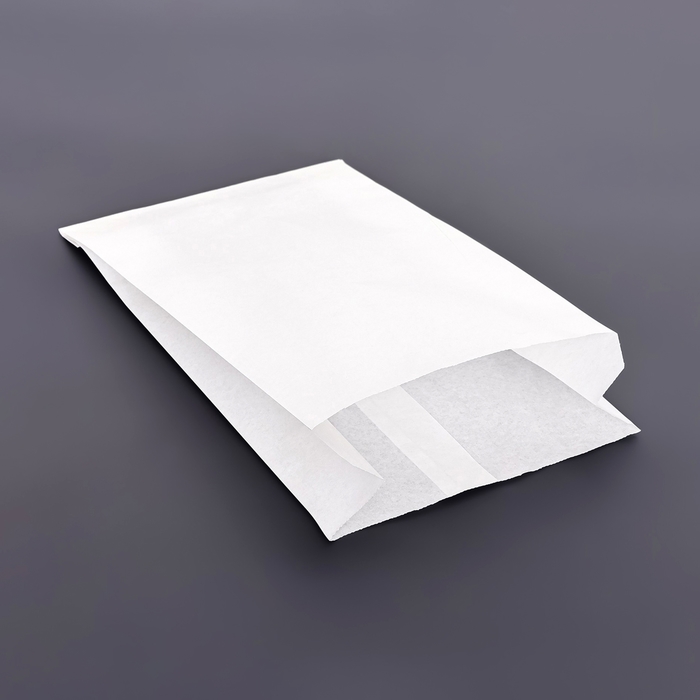 Пакет бумажный фасовочный, V-образное дно, белый, 30 х 17 х 7 см пакет бумажный фасовочный крафт v образное дно 39 х 25 х 9 см набор 100 шт