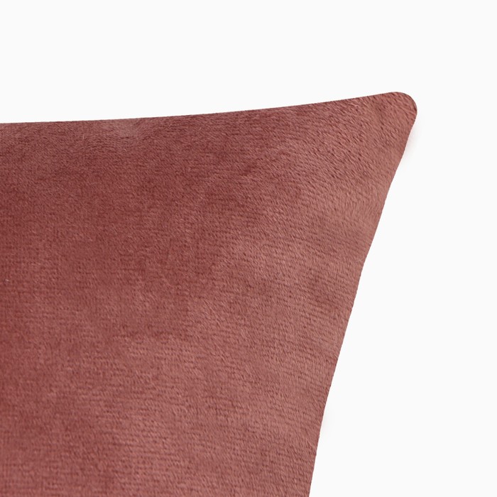 фото Подушка декоративная этель цв. пыльная роза, 30*30см, велюр