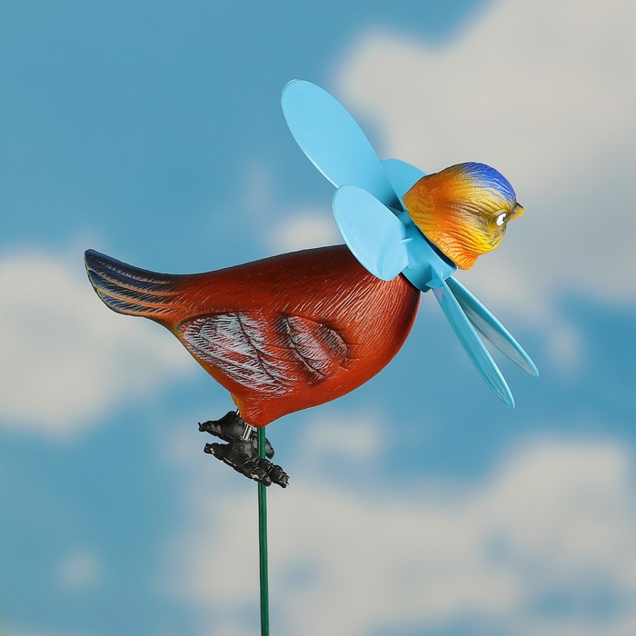 Декоративный штекер "Птичка" с пропеллером, микс