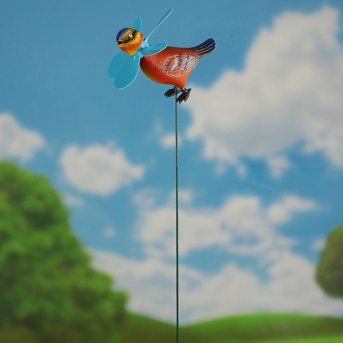 Декоративный штекер "Птичка" с пропеллером, микс