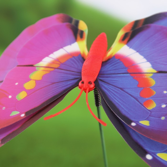 Декоративный штекер "Бабочка 3D" акварель, микс