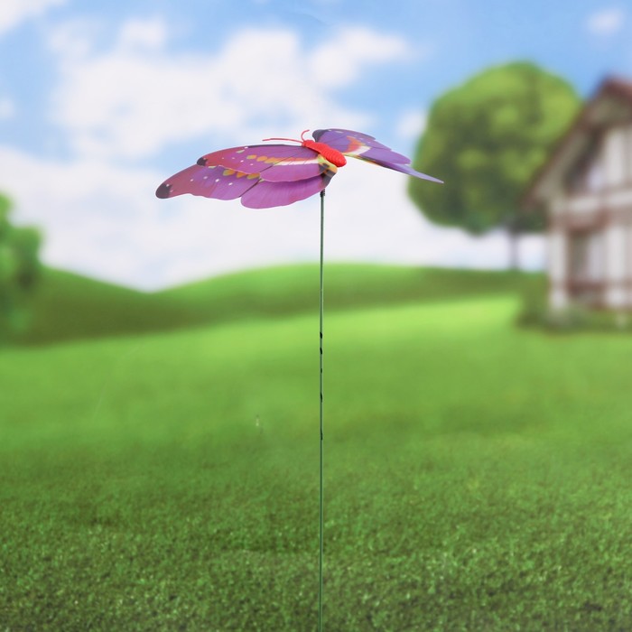 Декоративный штекер "Бабочка 3D" акварель, микс