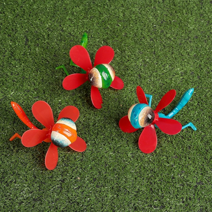 Декоративный штекер "Пчёлка-фея" с пропеллером, микс