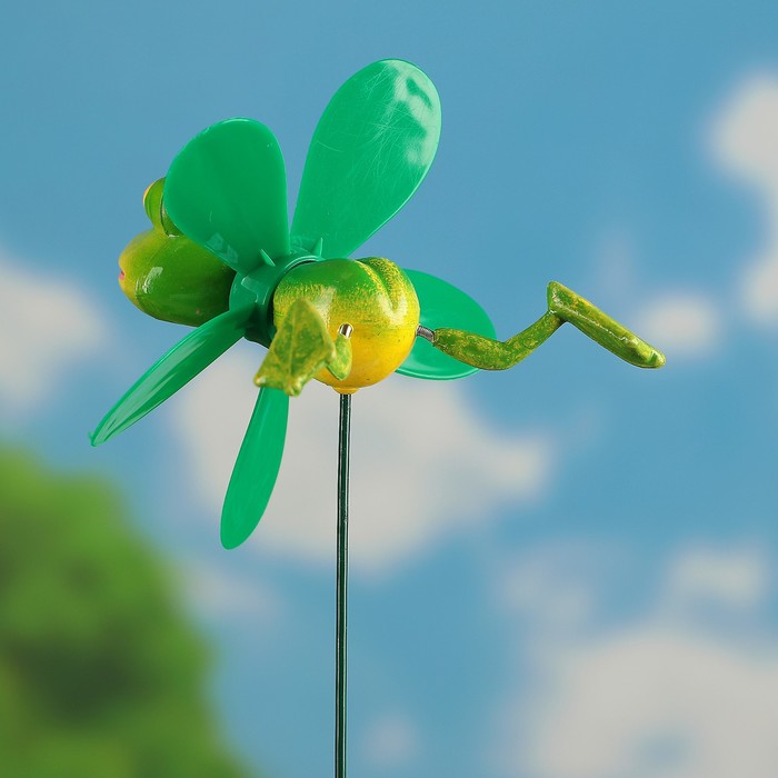 Декоративный штекер "Лягушонок" с пропеллером, микс