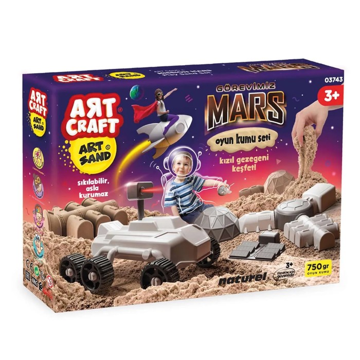 Набор кинетический песок Art Sand «Миссия на Марс», 750 г. набор кинетический песок миссия на марс 750 гр art sand 3743