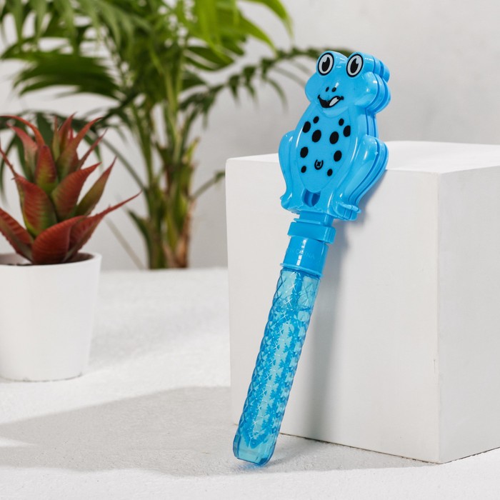 Мыльные пузыри-трещотка "Лягушка", 40 мл, цвета МИКС