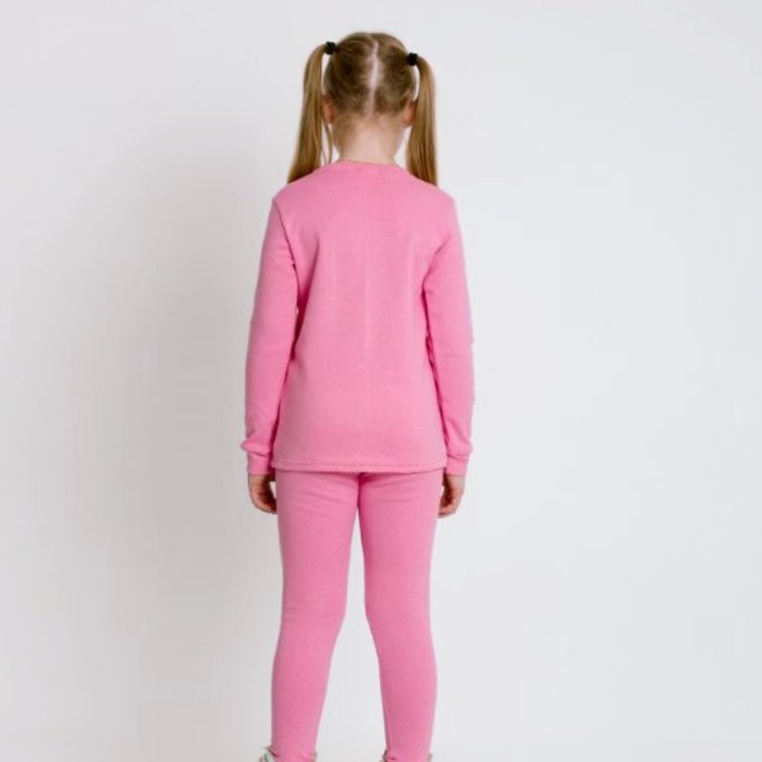 Комплект для девочки «Термобелье», цвет розовый, рост 122 см