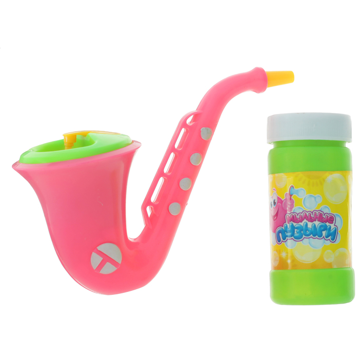 Мыльные пузыри "Саксофон", 60 мл, цвета МИКС