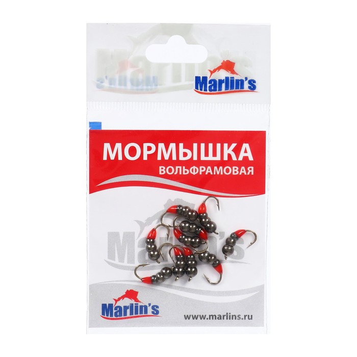 

Мормышка вольфрам Marlin's Мураш №3, 4 мм, 1 г, цвет черный, 10 шт.