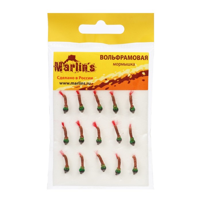 

Мормышка вольфрам Marlin's Лесотка, 3.5 мм, 0.45 г, красный 14, цвет BN, 15 шт