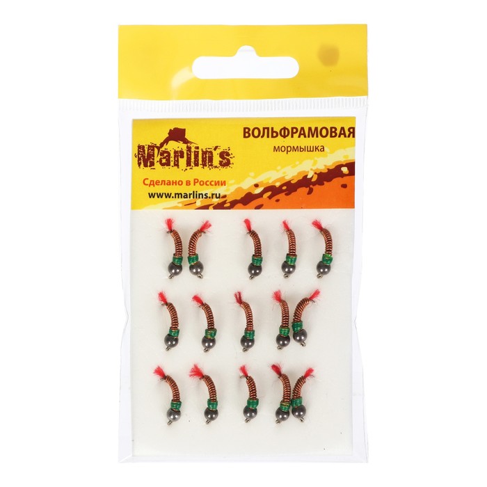 

Мормышка вольфрам Marlin's Лесотка, 4 мм, 0.65 г, красный 12, цвет BN, 15 шт.