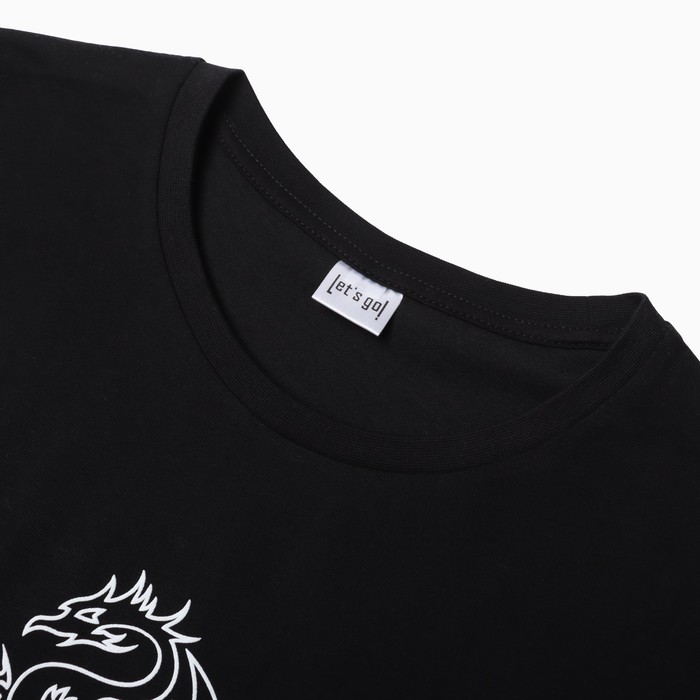 

Футболка мужская, цвет черный, размер 52