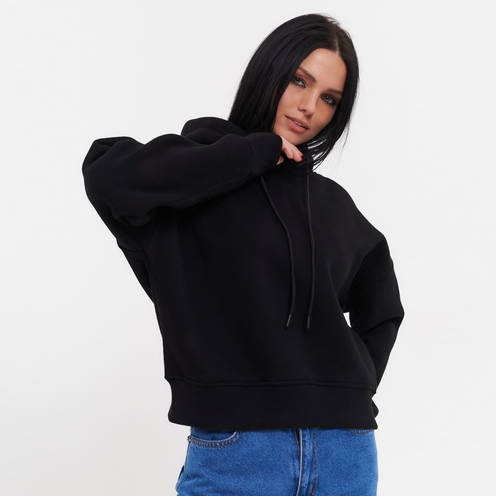 

Толстовка женская НАЧЁС, цвет чёрный, размер 42-46 (ONE SIZE)