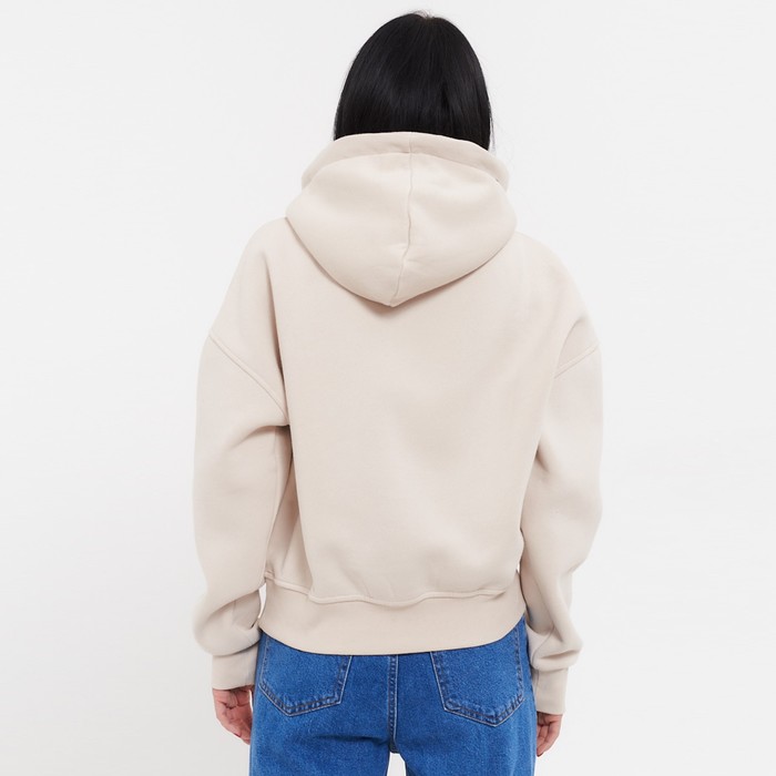 фото Толстовка женская начёс, цвет тёмно-кремовый, размер 42-46 (one size) little secret