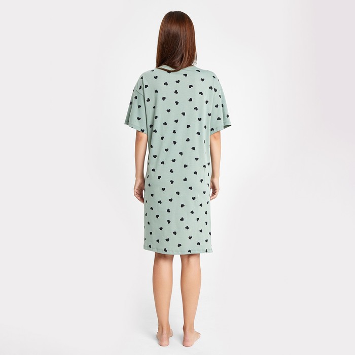

Ночная сорочка женская, цвет сердечки на шалфее, размер 50 (XL)