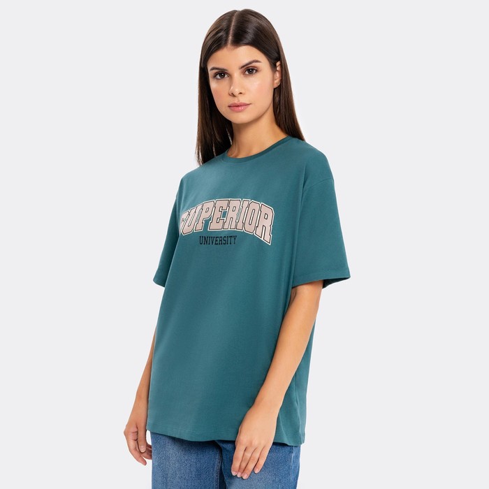 

Футболка женская, цвет зелёный, размер 50 (XL)