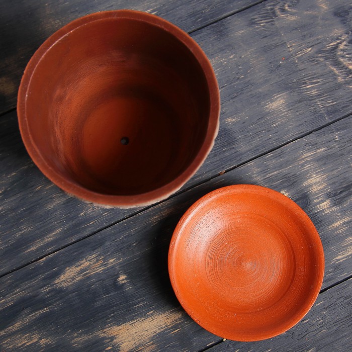 Набор кашпо 3 шт. "Гербера" оливковое 3,5 л/ 2 л/ 1 л