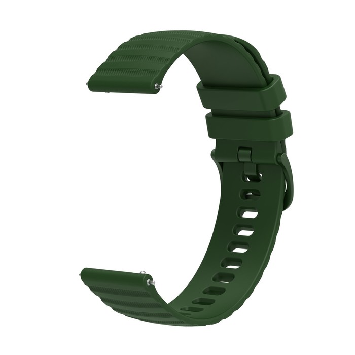 Ремешок для часов, 20 мм, силикон, зеленый ремешок для часов из фторо резины 20 мм 22 мм зеленый спортивный ремешок для часов мужской быстросъемный ремешок для часов huawei gt casio citizen seiko