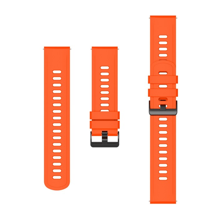 Ремешок для часов, 22 мм, силикон, оранжевый ремешок нейлоновый gsmin woven nylon 22 для ticwatch e2 красно оранжевый