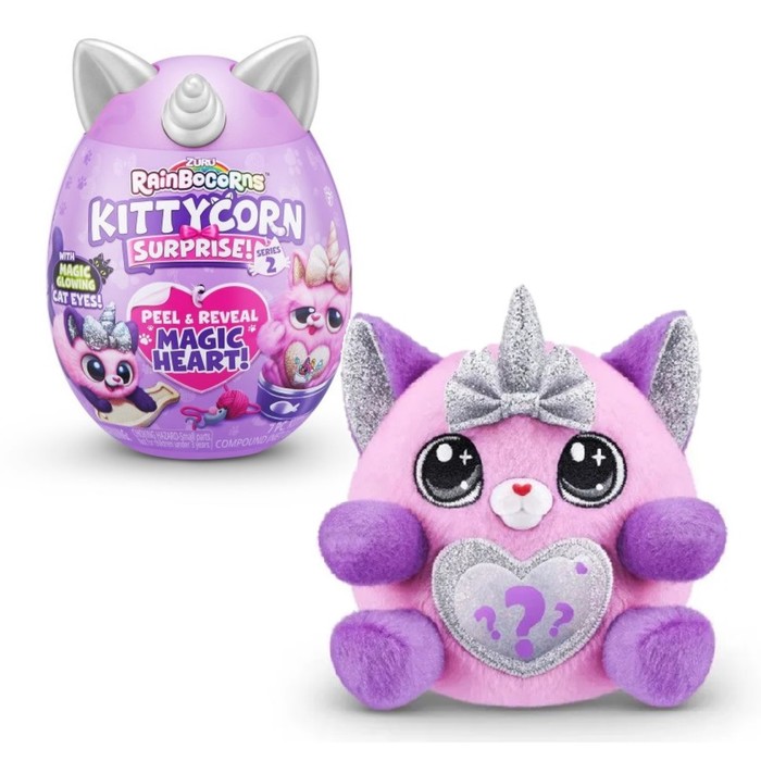Набор игрушек — сюрпризов в яйце Zuru Rainbocorns Kittycorn Surprise S2 фото