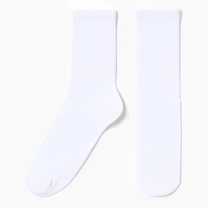 Носки мужские, цвет белый, размер 39-42