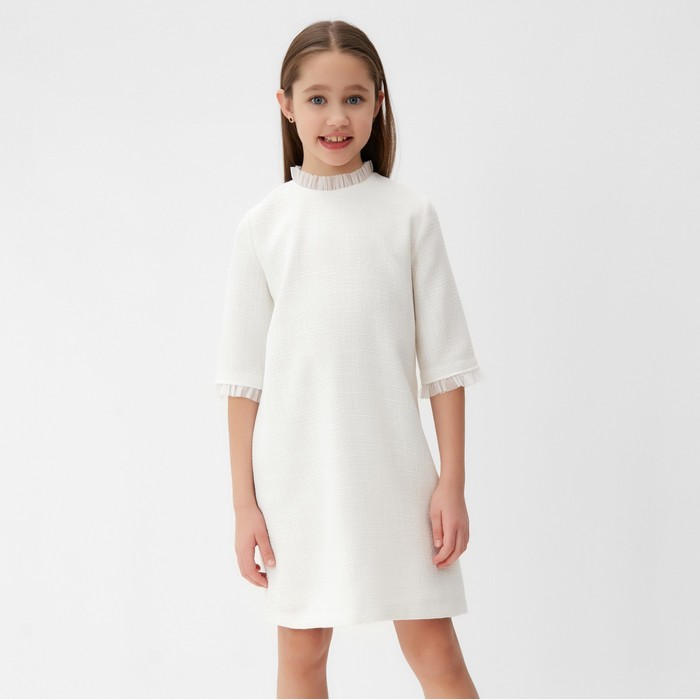 Платье для девочки MINAKU: PartyDress, цвет белый, рост 146 см платье для девочки minaku partydress цвет белый рост 146