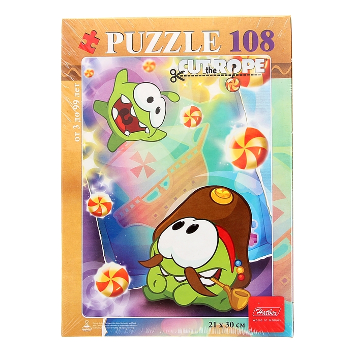 Пазлы Cut the Rope, 108 элементов