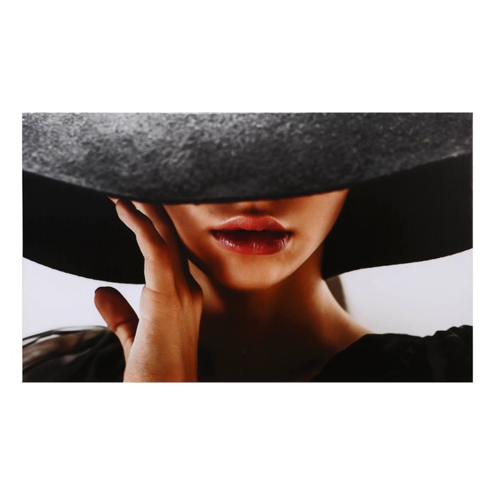 Картина Девушка в шляпе 60*100 см