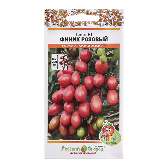 Семена Томат Финик Розовый F1, ц/п, 5 шт. семена томат финик красный 15шт