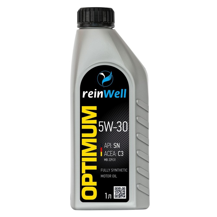 Масло моторное ReinWell 5W-30 C3, HC-синтетическое, 1 л масло моторное reinwell 5w 30 c3 hc синтетическое 1 л
