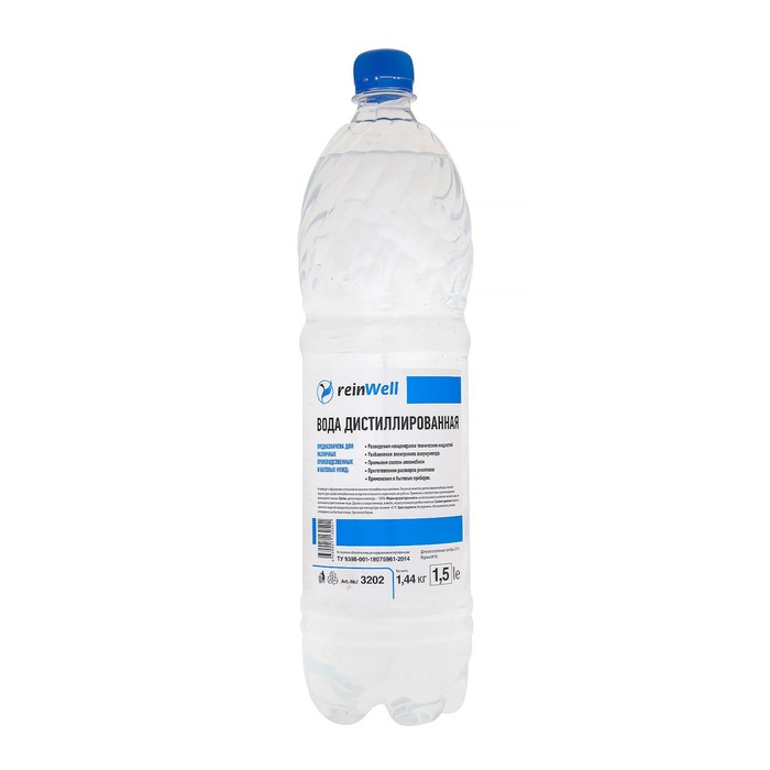 Вода дистиллированная ReinWell RW-02, 1.44 кг 3209 reinwell антифриз reinwell g12 10л