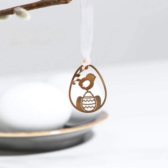 

Украшение для вербы на Пасху «Птенчик», 2.9 х 3 см.