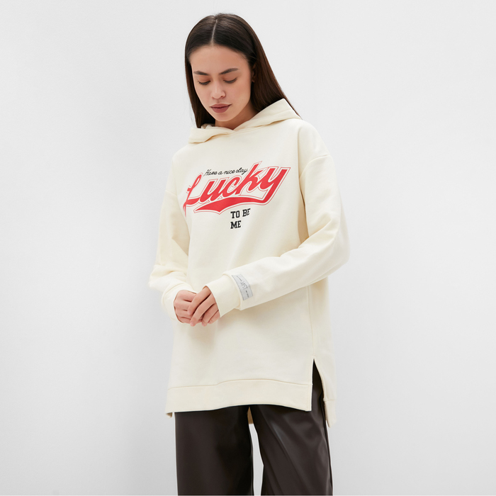 

Худи женское с начёсом MIST Cozy style, молочный, размер 50