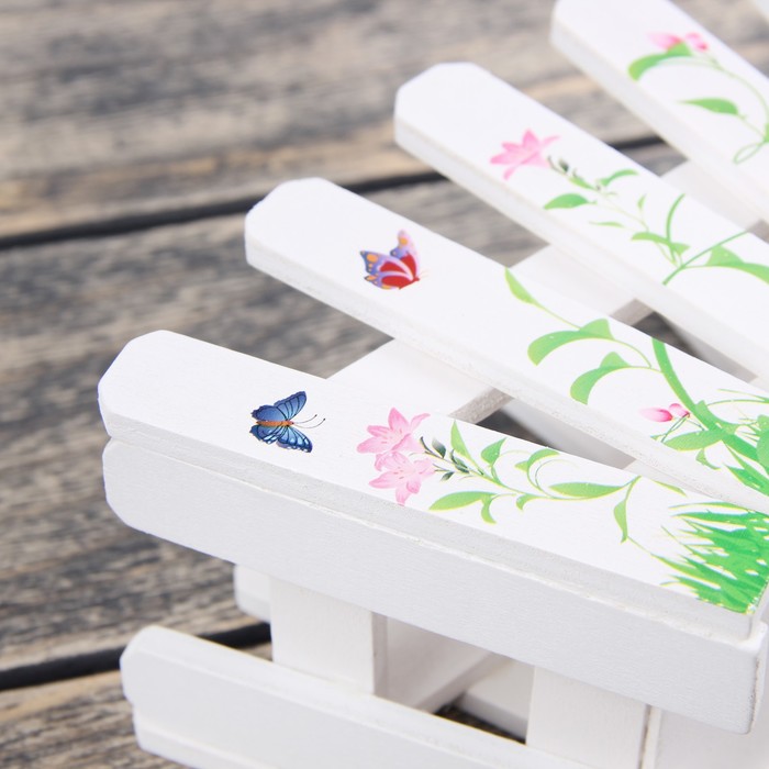 Набор кашпо 2 шт. "Заборчик" трапеция