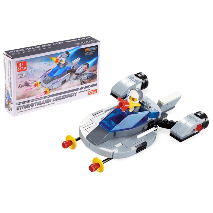 Конструктор «Космический катер», 126 деталей