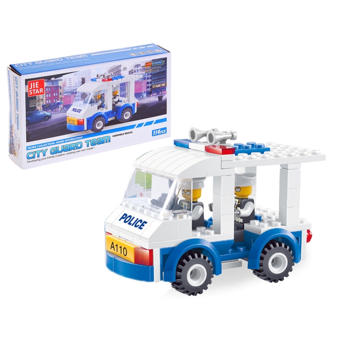 Конструктор «Полицейский экипаж», 114 деталей