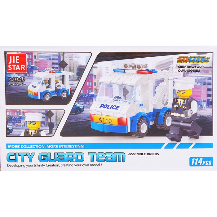 Конструктор «Полицейский экипаж», 114 деталей