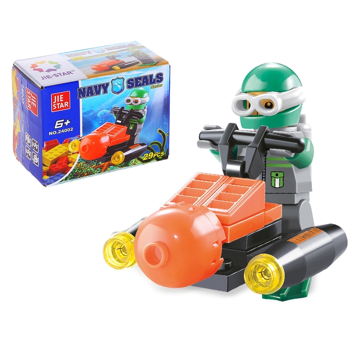 Конструктор «Морские исследователи: подводный скутер», 29 деталей