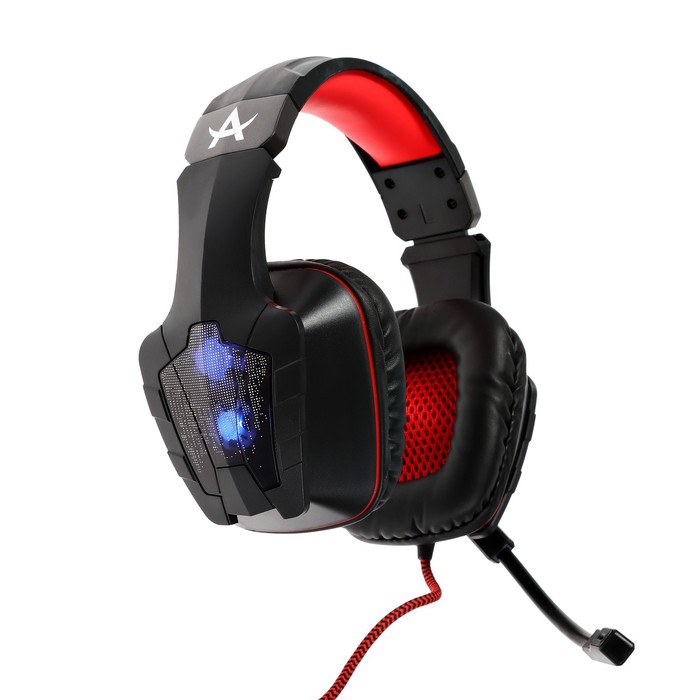 

Наушники Qumo Arsenal, игровые, микрофон, USB, 2м, подсветка, чёрные