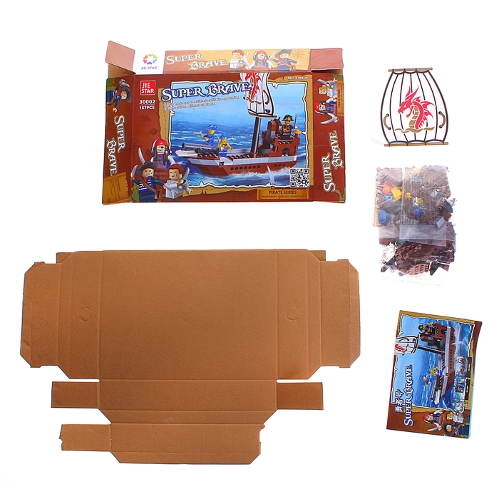 Конструктор «Пиратский штурмовик», 167 деталей