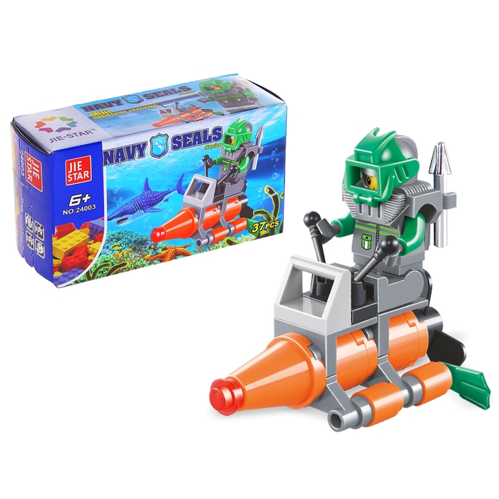 Конструктор «Морские исследователи: подводный скутер», 37 деталей