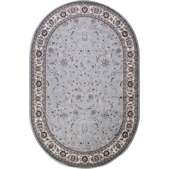 

Ковёр овальный Merinos Valencia Deluxe, размер 80x150 см, цвет l.blue-brown