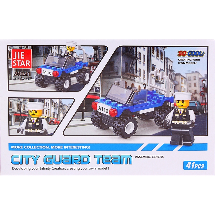 Конструктор «Полицейский патруль», 41 деталь